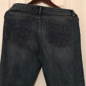 Tory Burch denim straight leg jeans